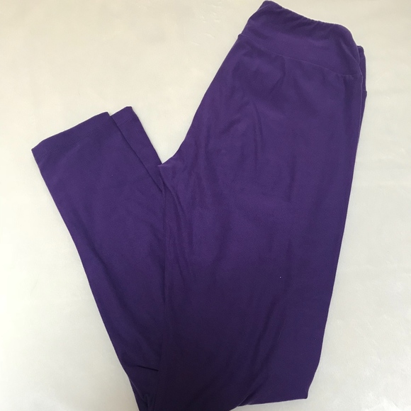 LuLaRoe Pants - Solid Purple OS Leggings